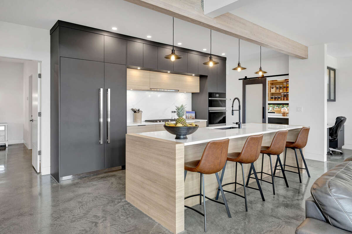 Open concept kitchen and living room