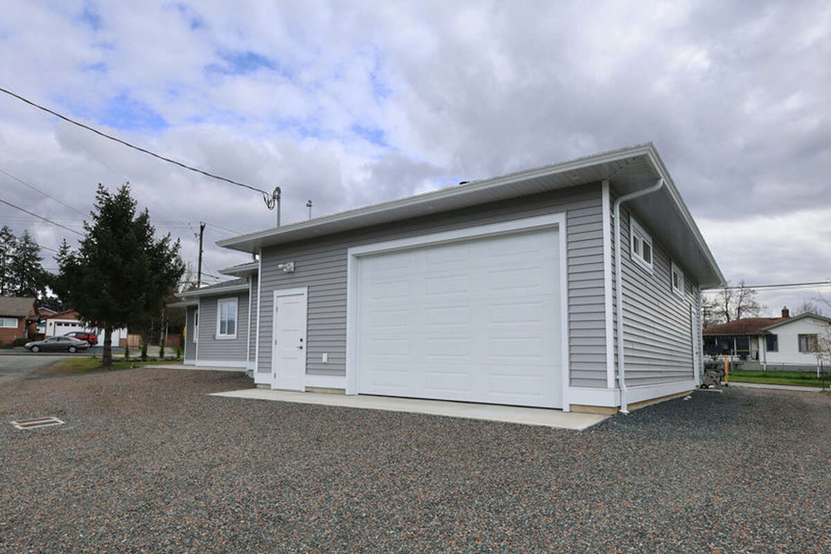 Rear power garage door