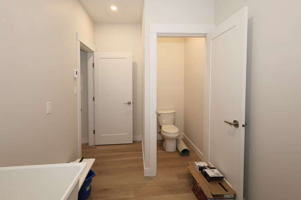 Rear power garage door