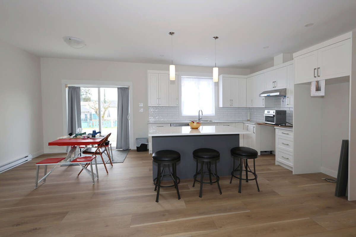 Rear power garage door