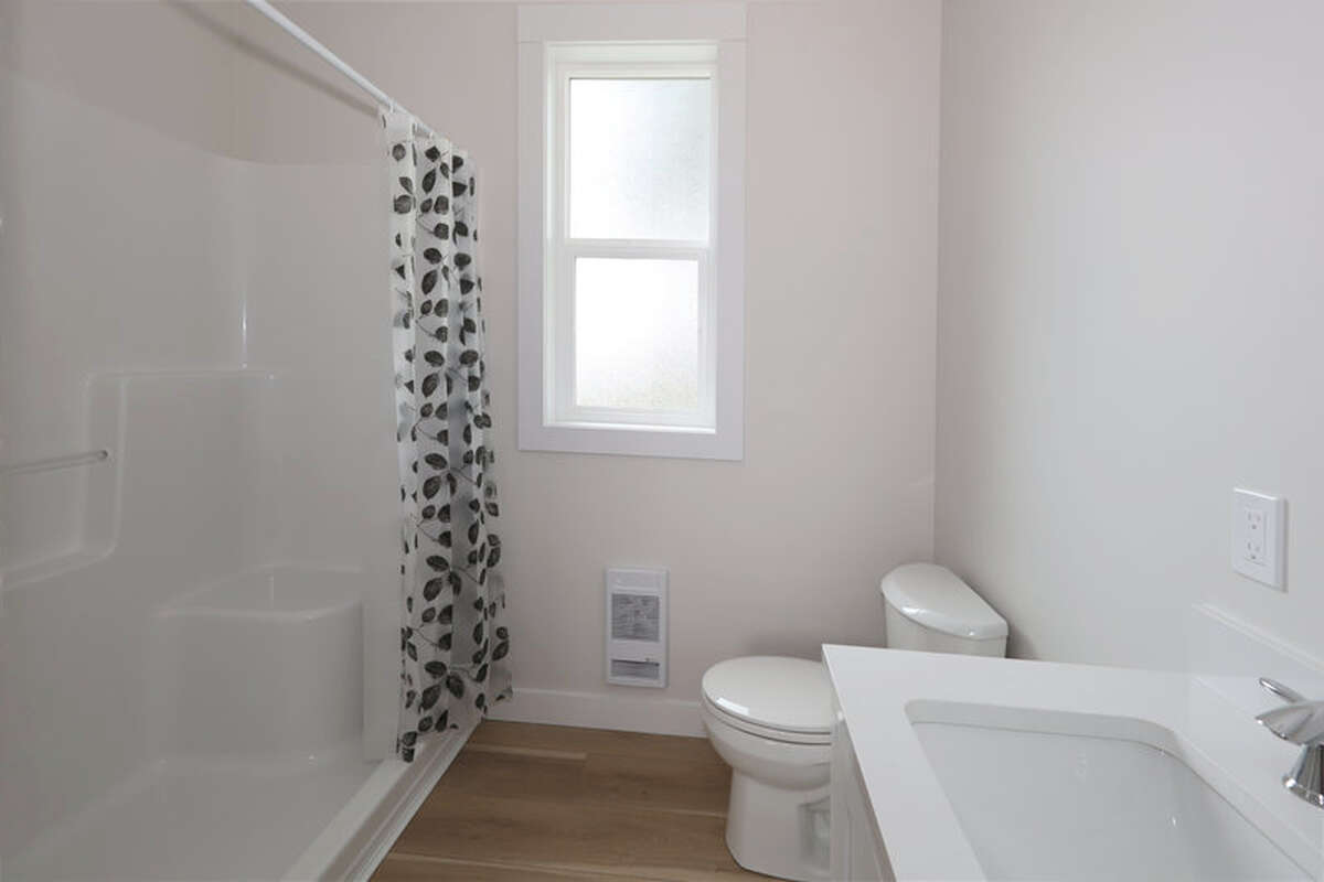 Rear power garage door