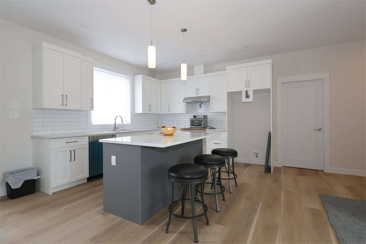 Rear power garage door