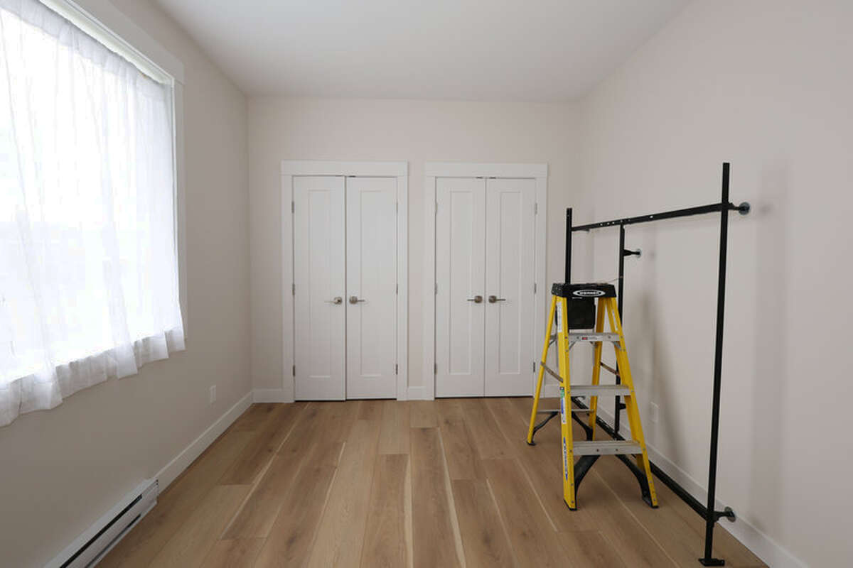 Rear power garage door