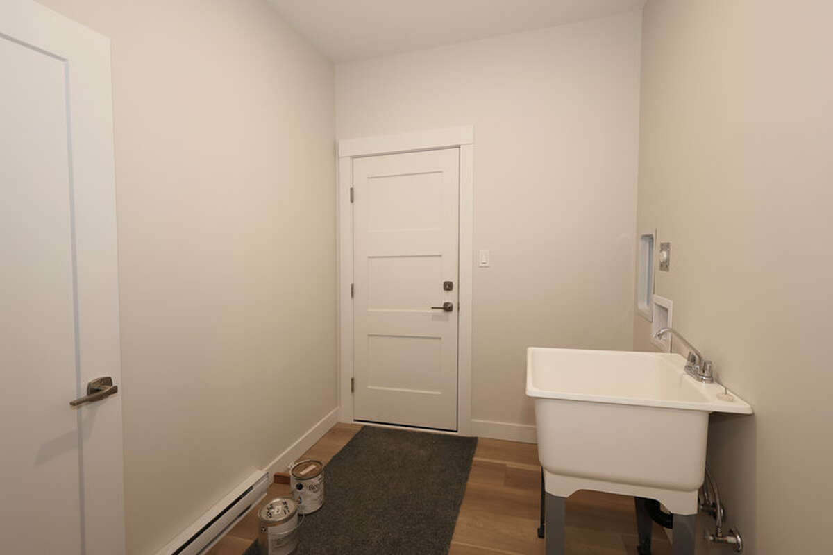 Rear power garage door