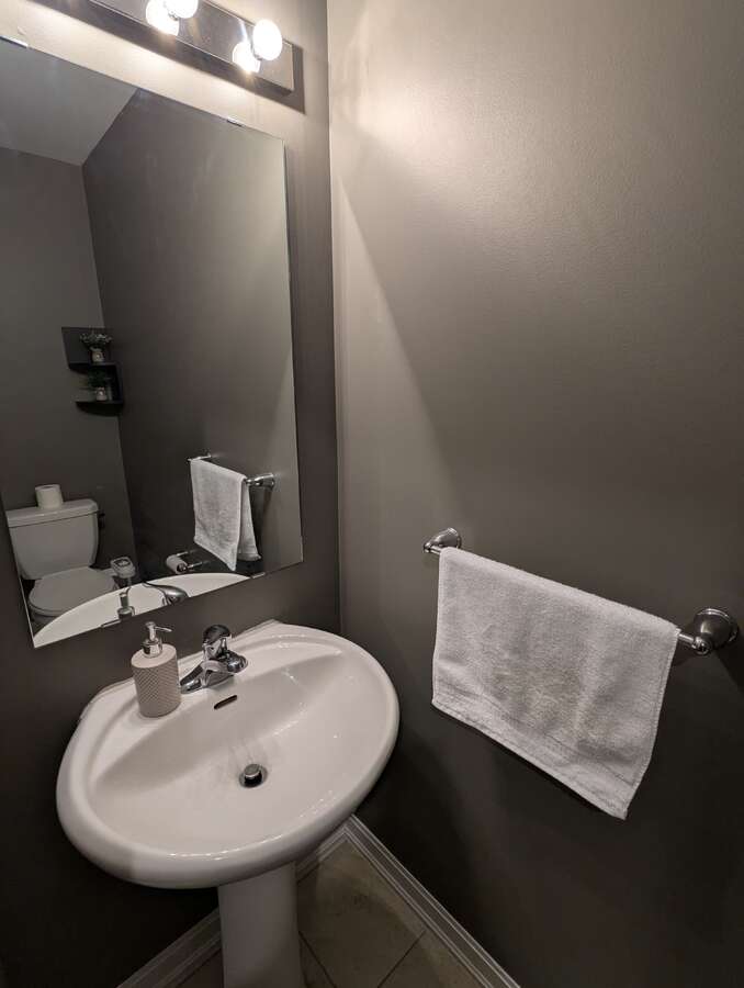 Main floor powder room
