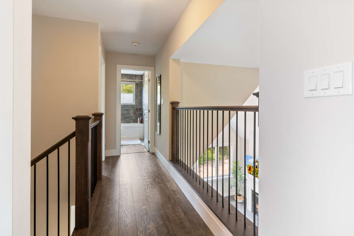 2nd floor hallway - view down to main floor