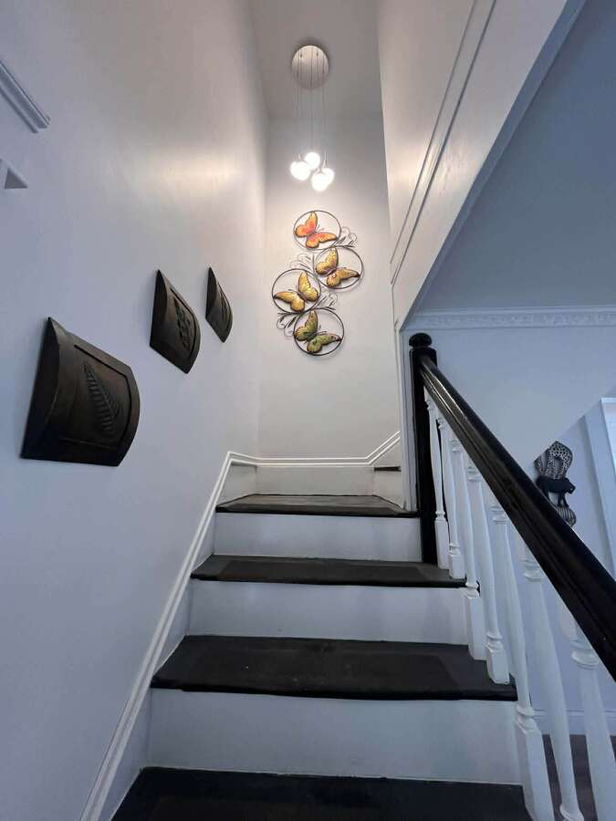 Stair way leading to upper level