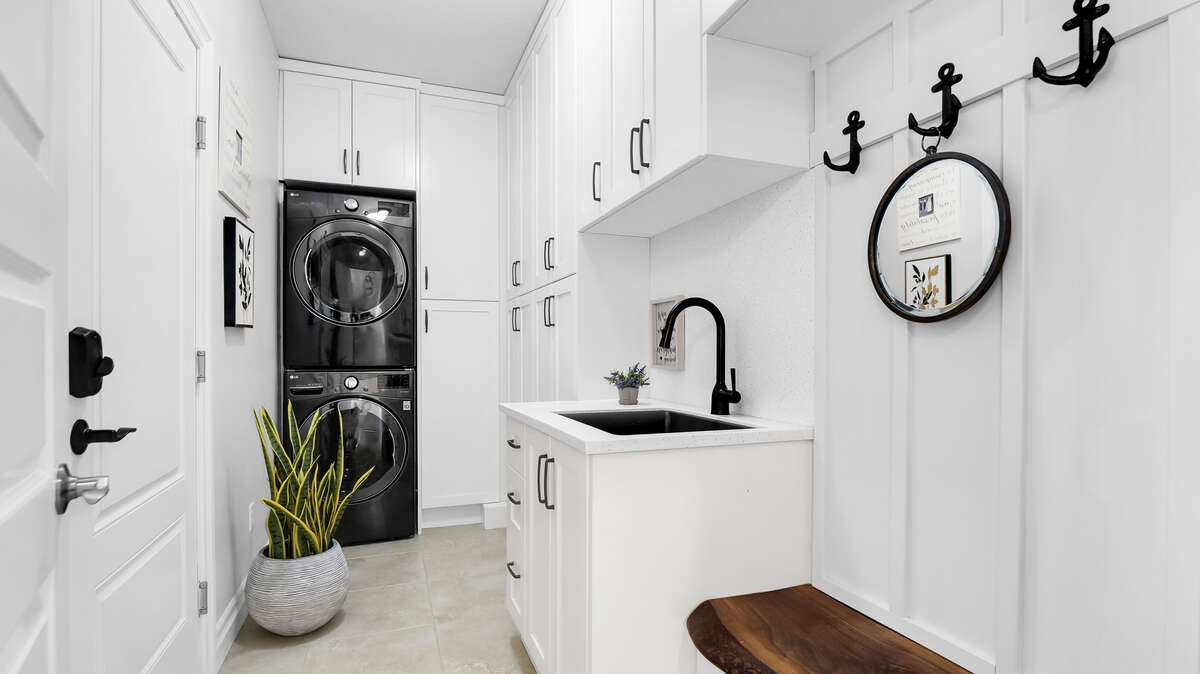 Laundry isn't a chore in this beautiful room