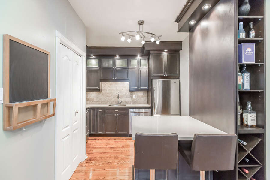 Corner unit facing King St. W in a modern boutique