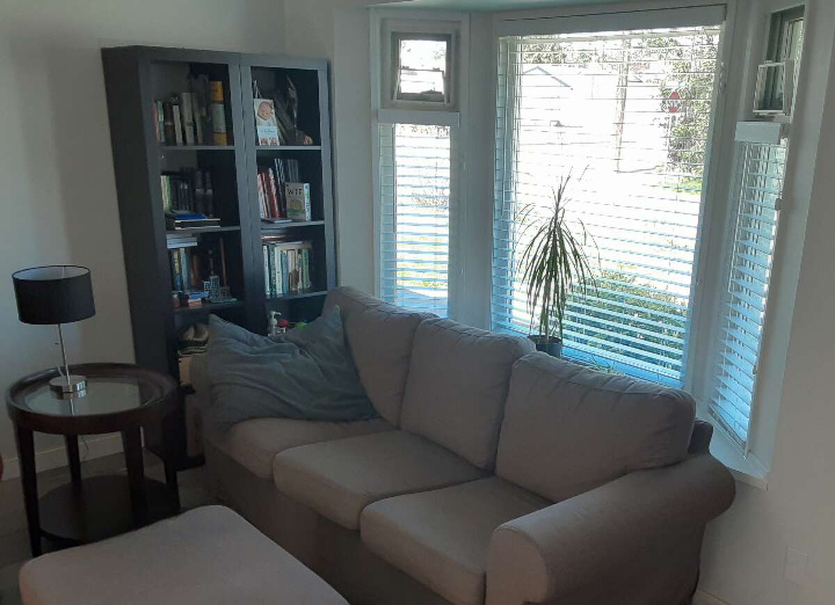 Front bay window with discreet views north