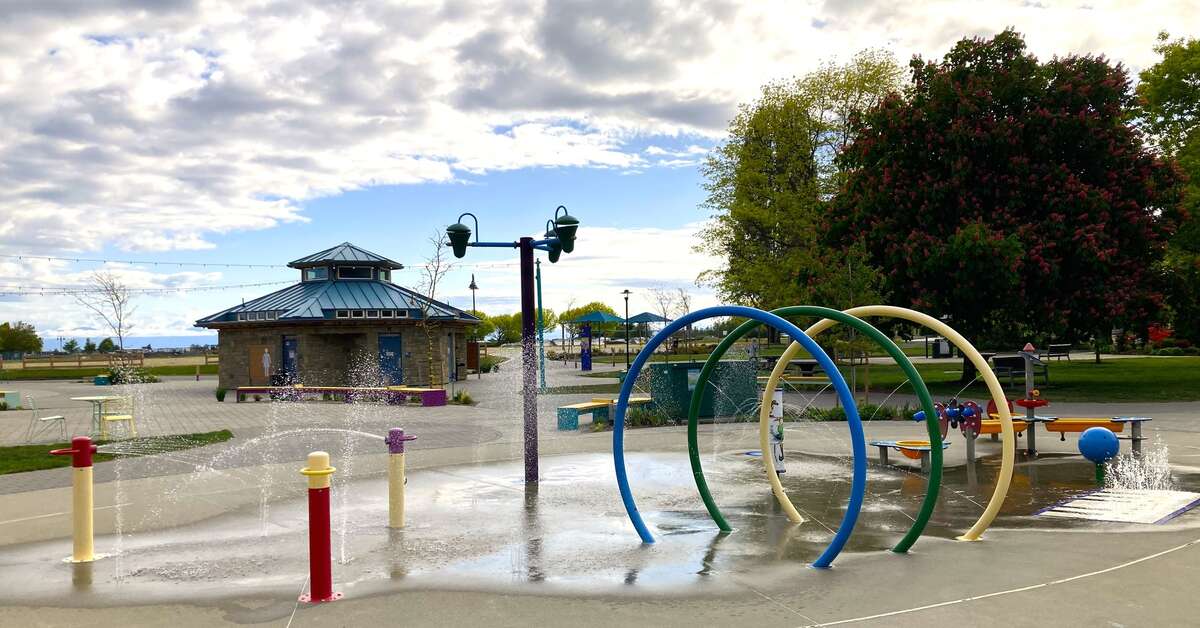 Water playground in Community Park