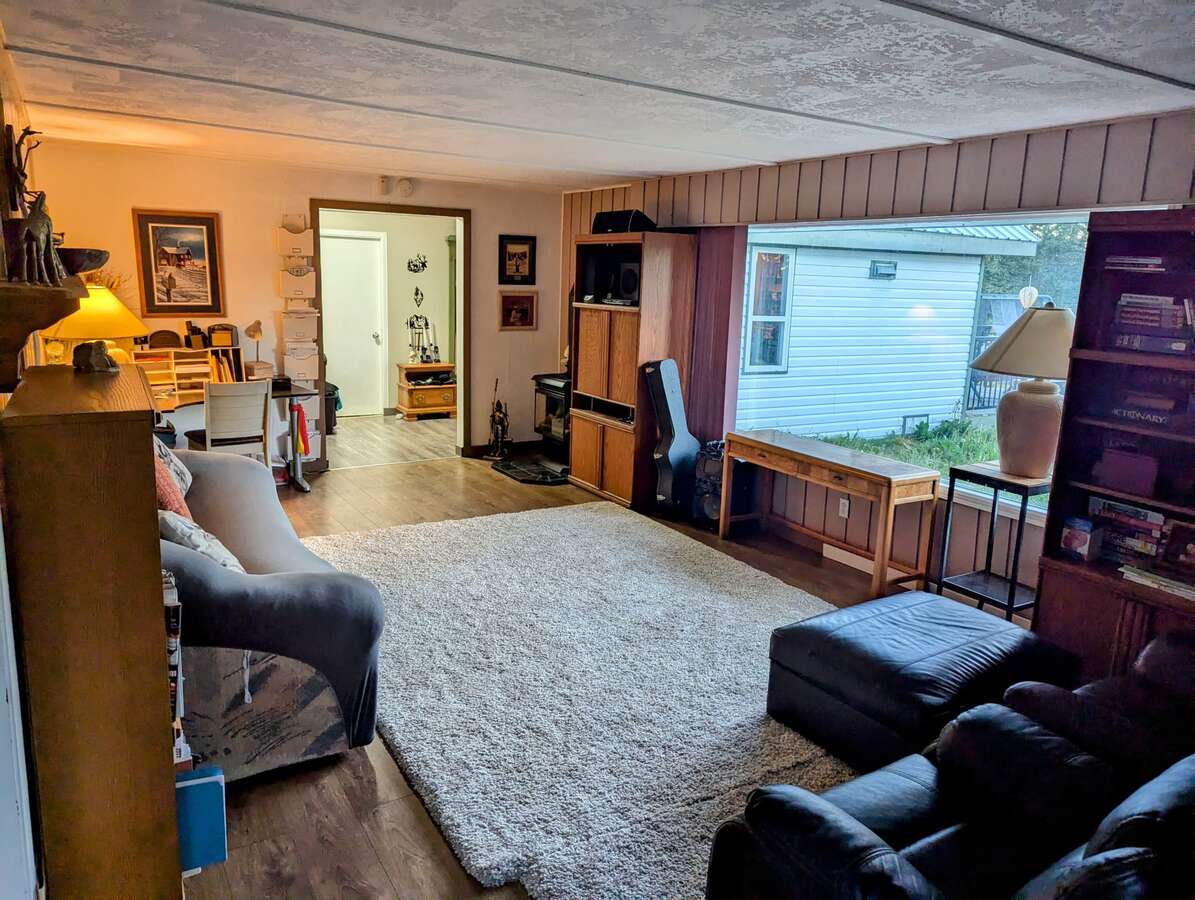 living room bright large window