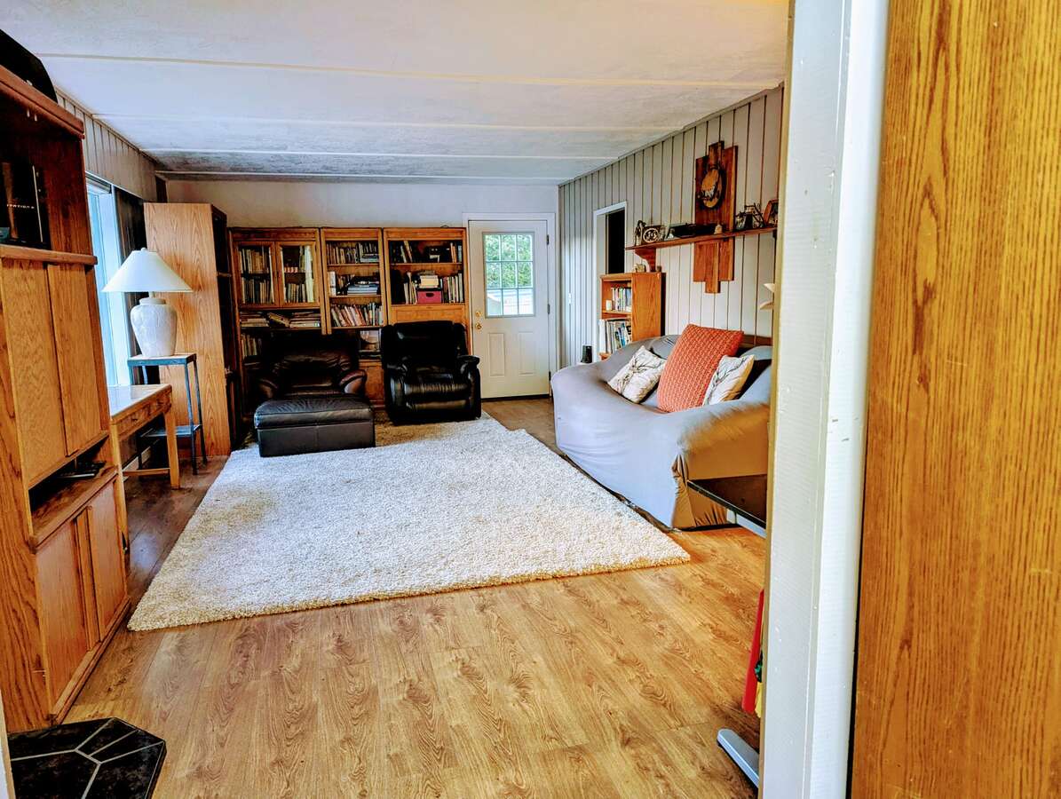 living room new flooring wood siding