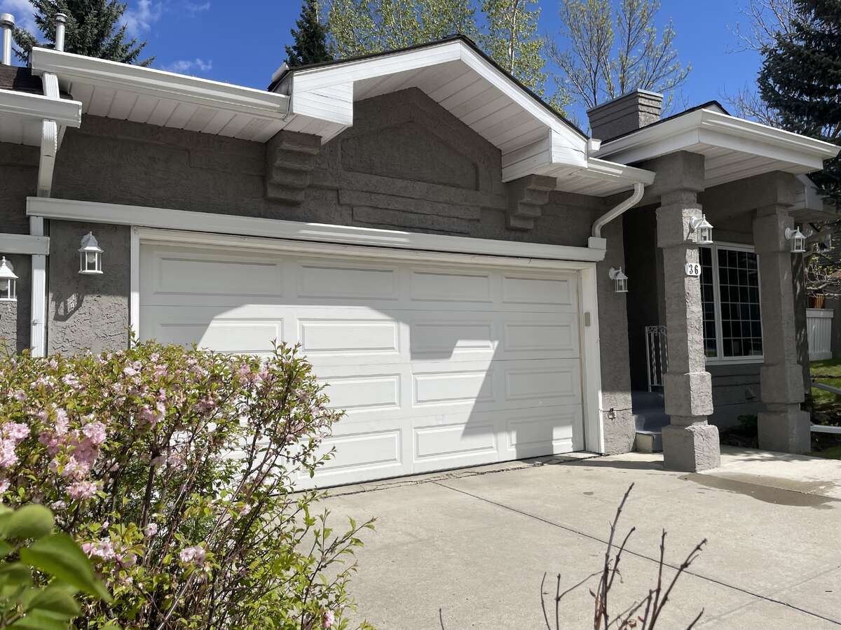 Full size double car side-by-side garage