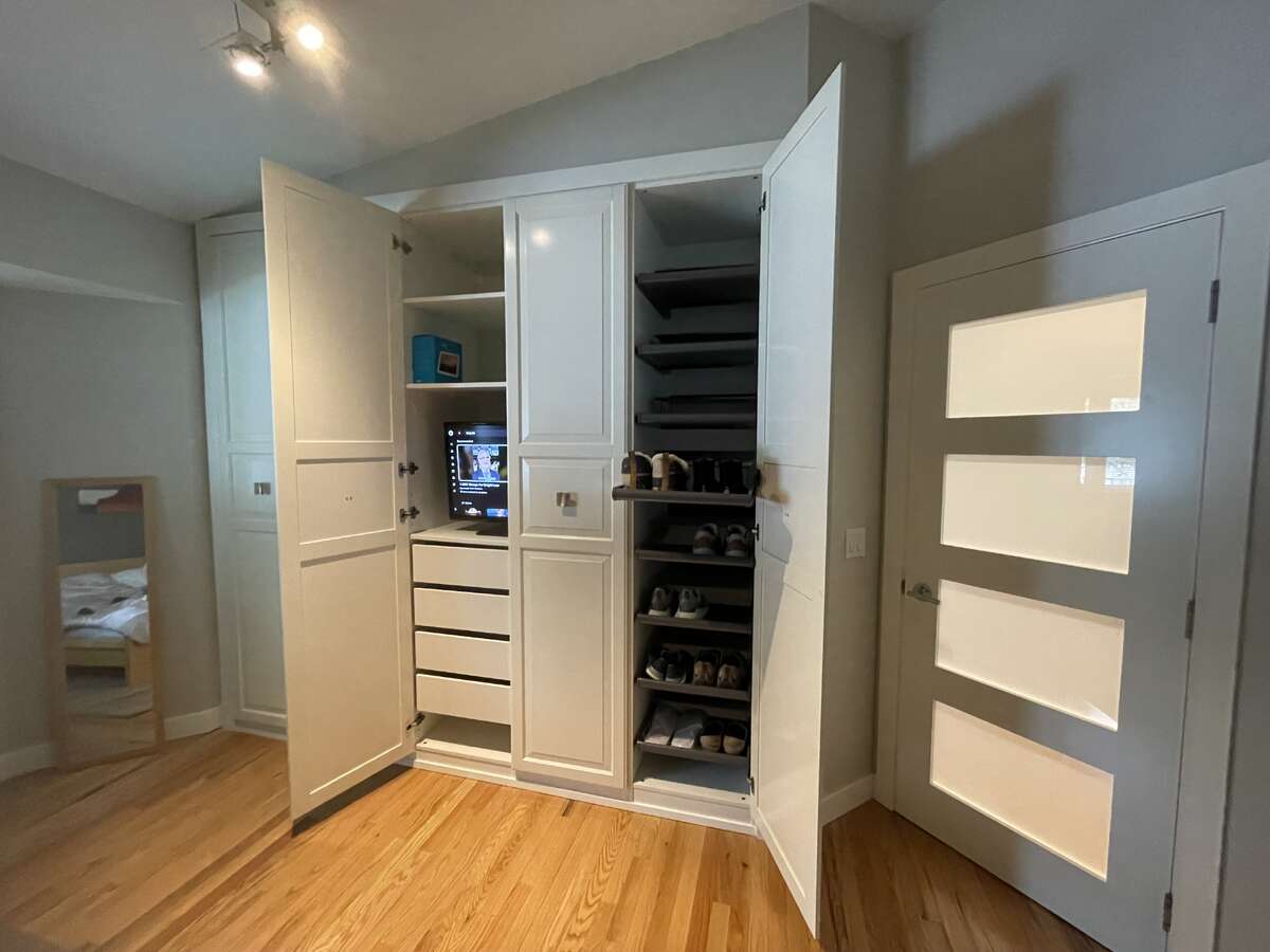 Primary bedroom custom wall closet