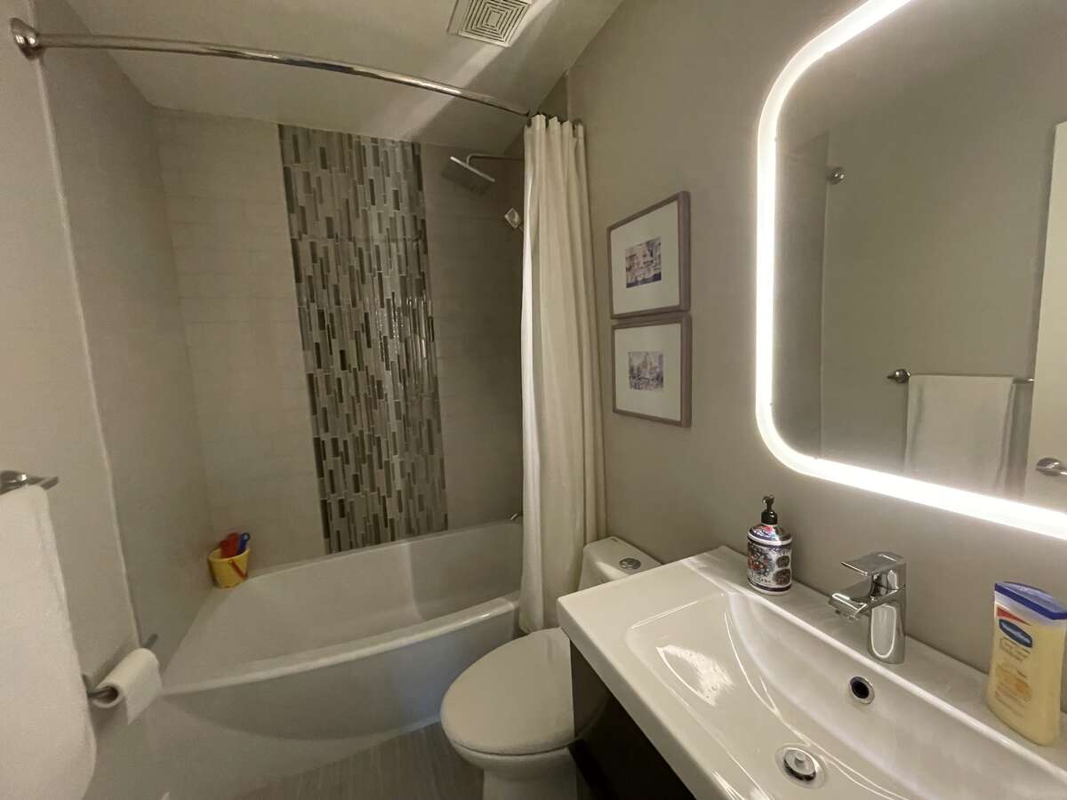 Main floor 3-piece bathroom - with radiant heated floor
