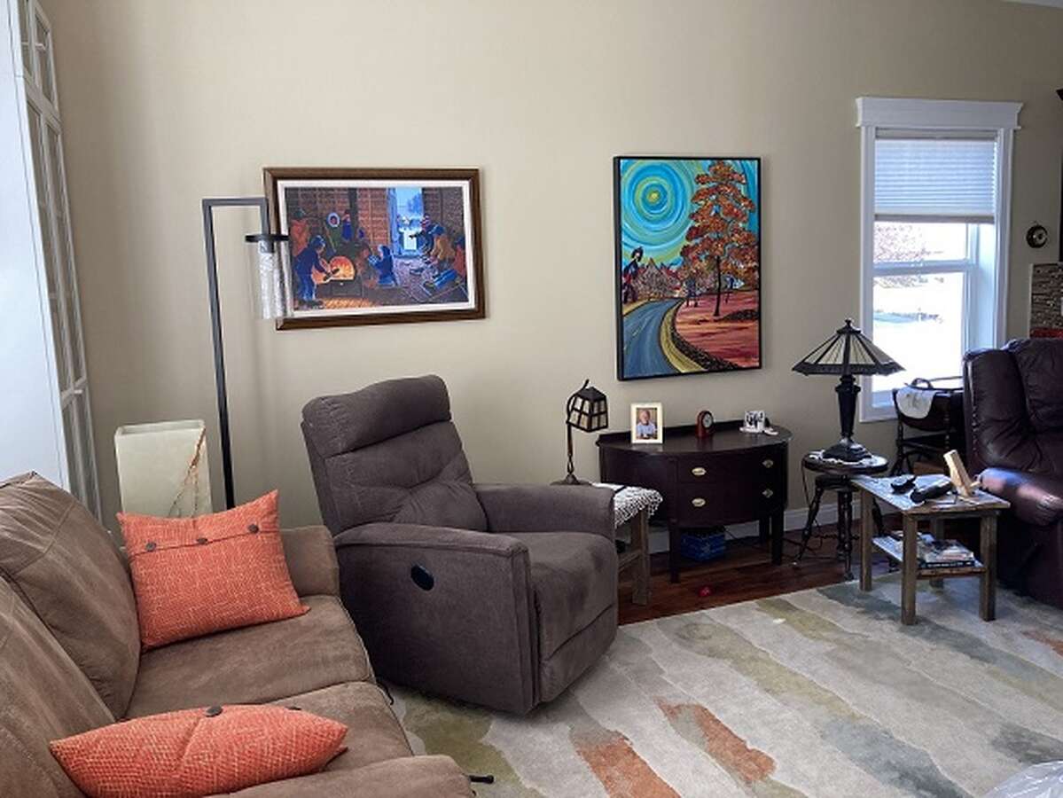 bright and cozy living area