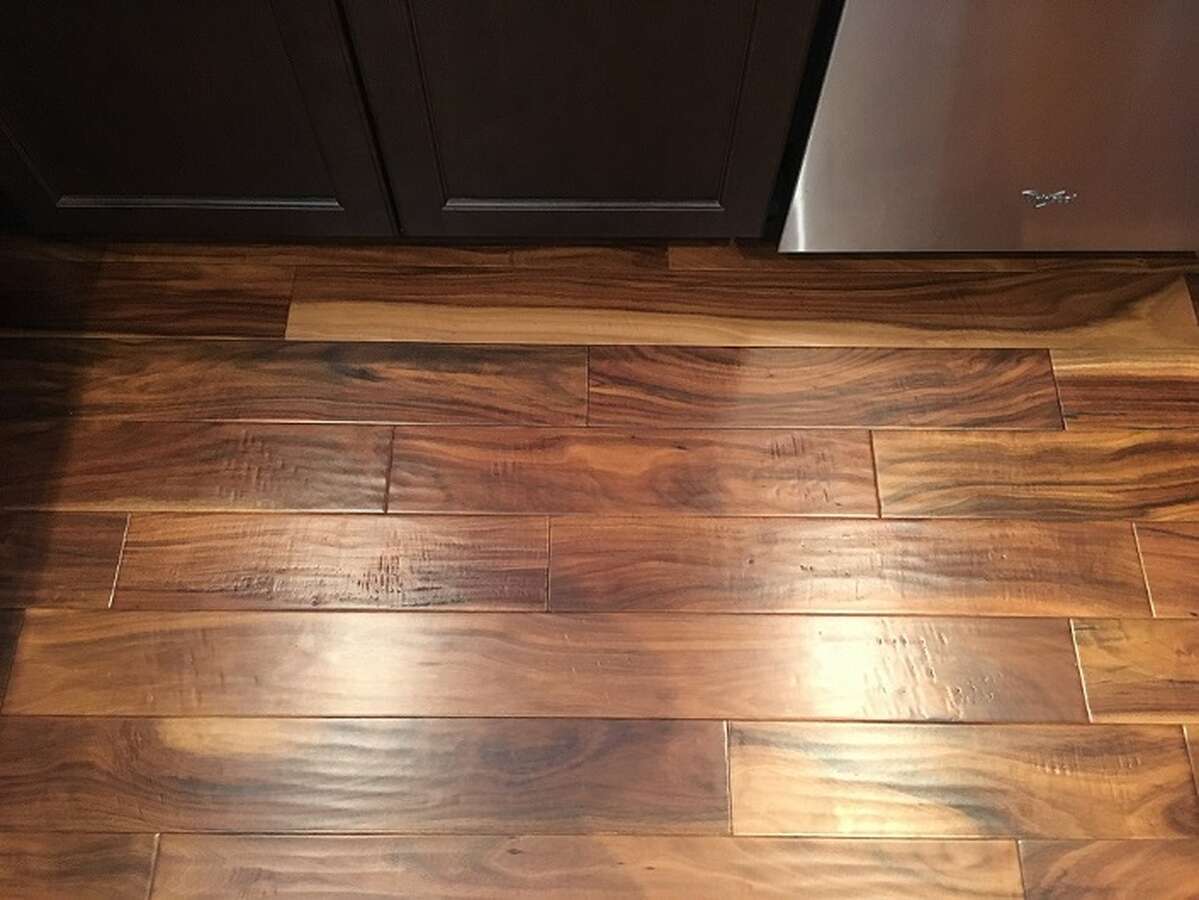 attractive flooring complements cupboards