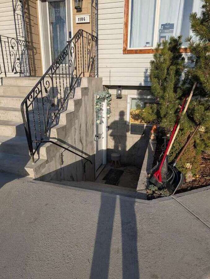 Entrance to the one bedroom basement suite
