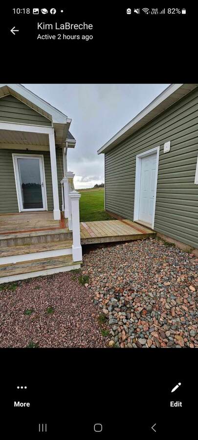 Walking bridge between the house and the garage