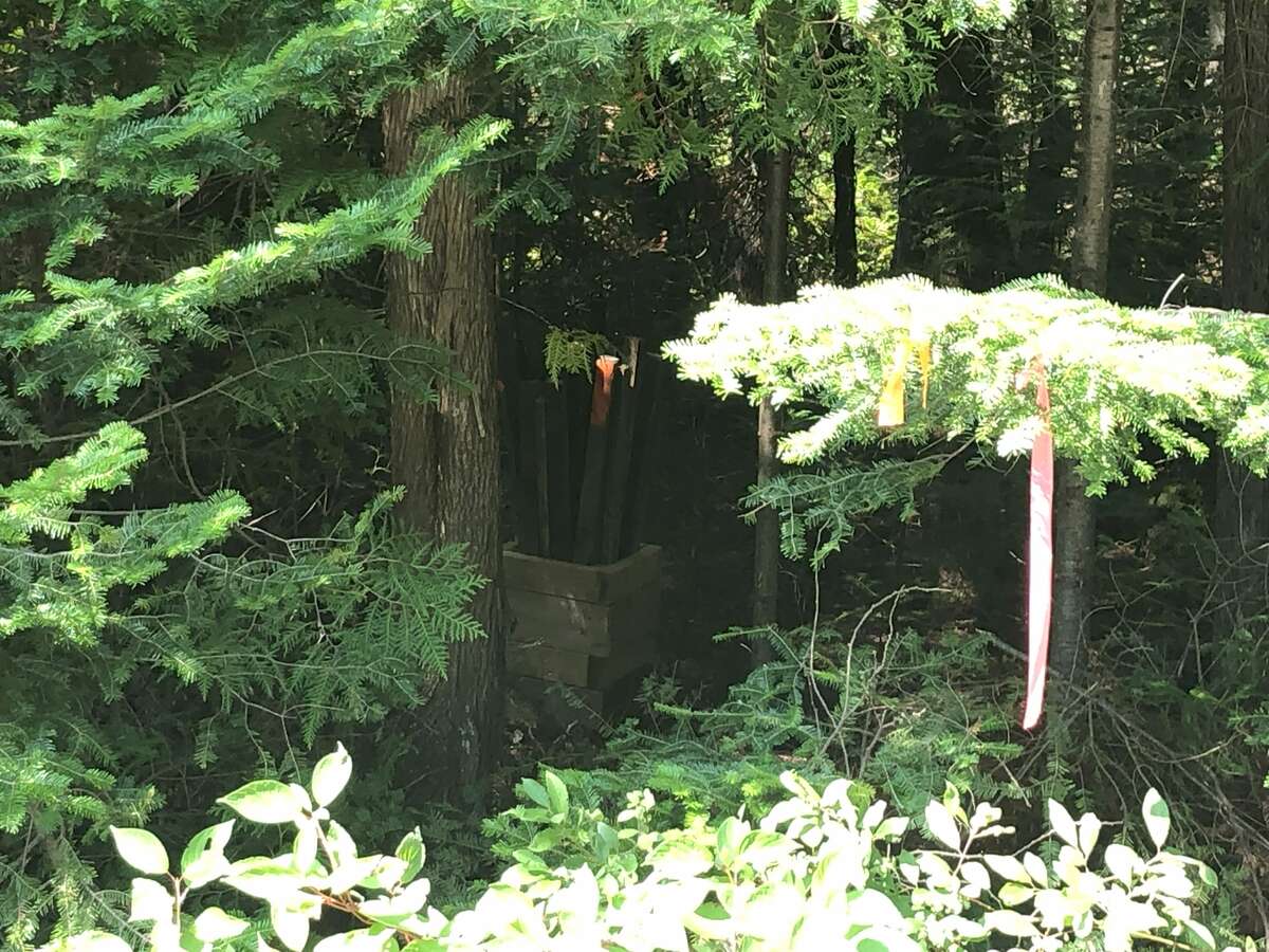 North East property Bar in box with stakes