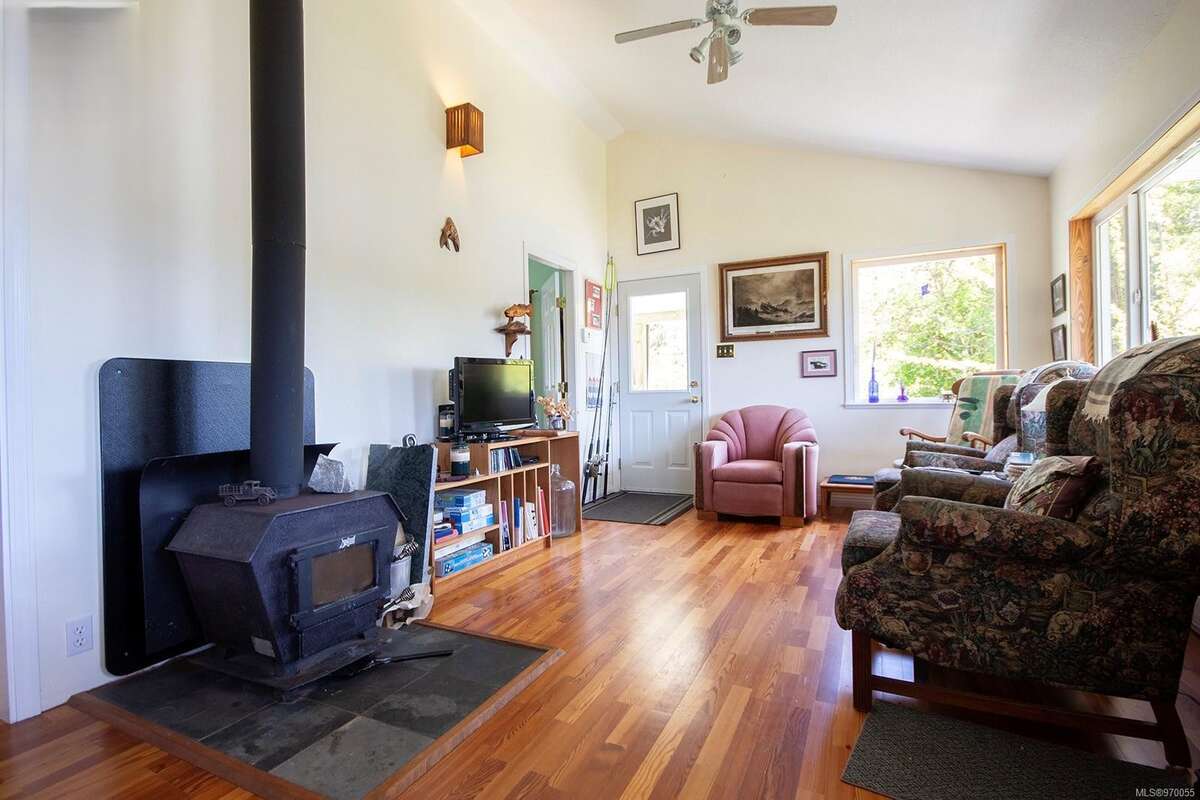That little woodstove is a great backup to the electric heat.