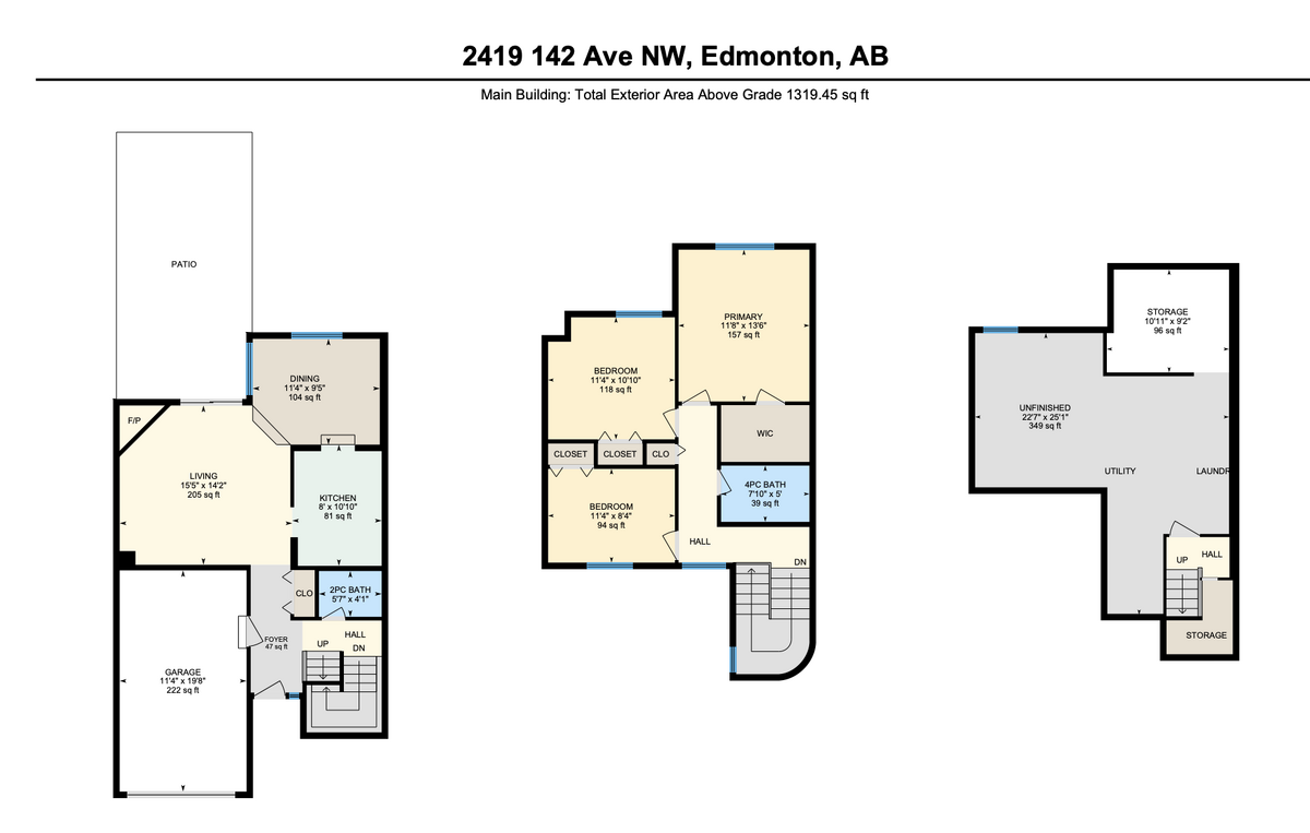 2419 142 ave, Edmonton, Full Floorplan