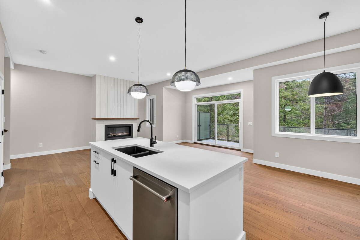 Kitchen + Living + Dining