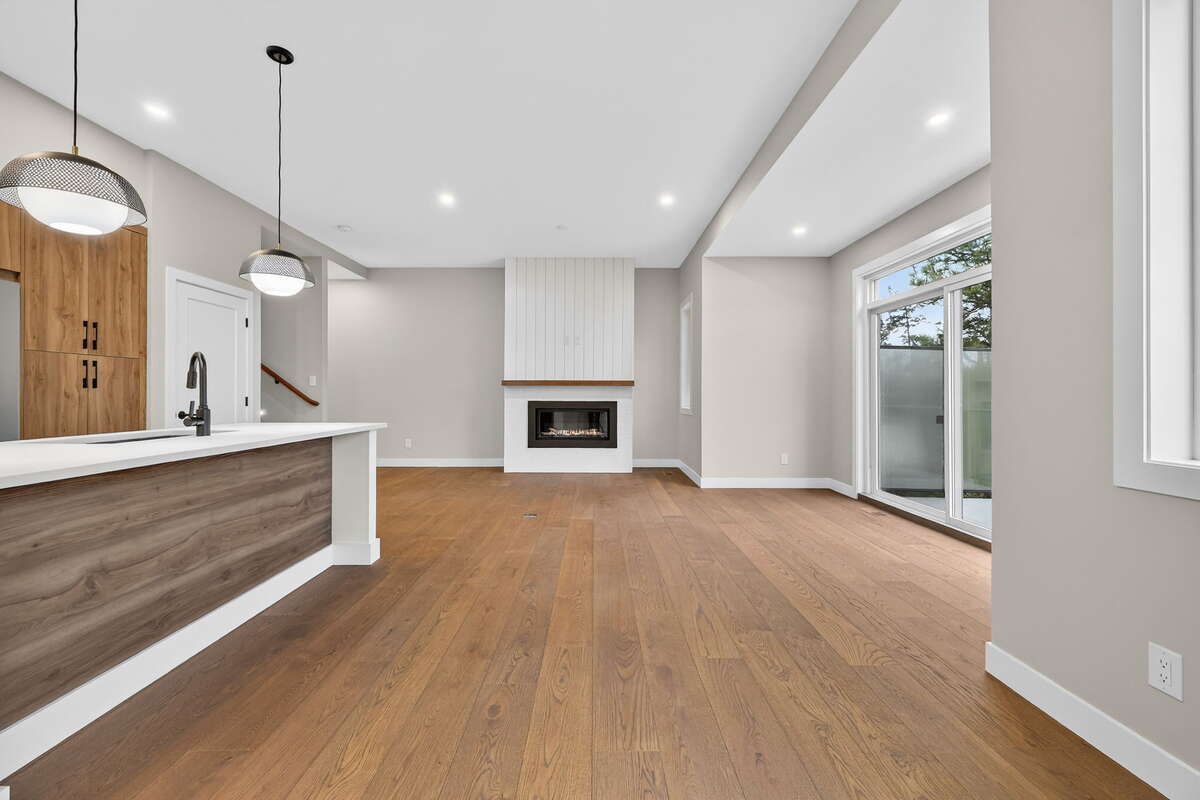 Kitchen + Living + Dining