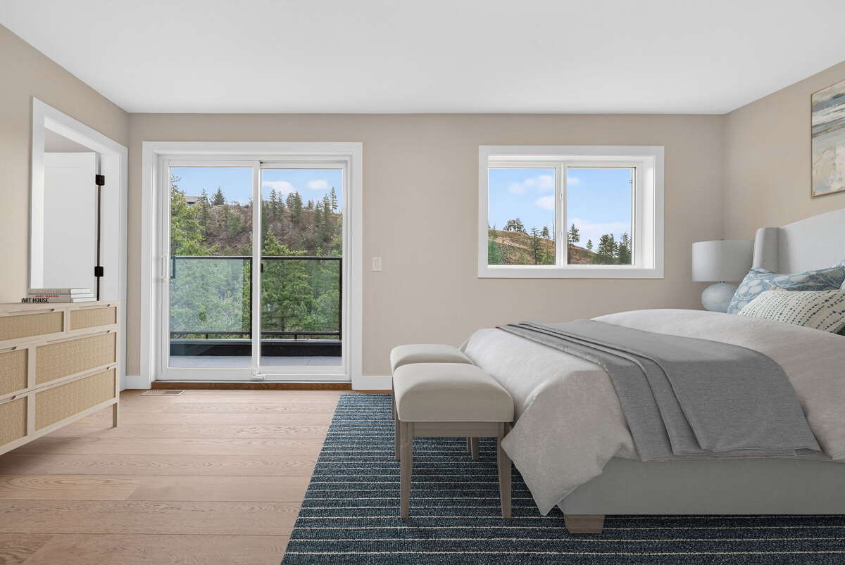 Virtually Staged Primary bedroom