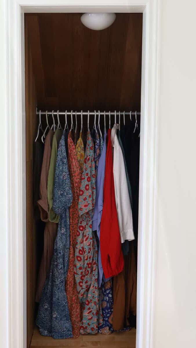 One of two closets in the Master Bedroom