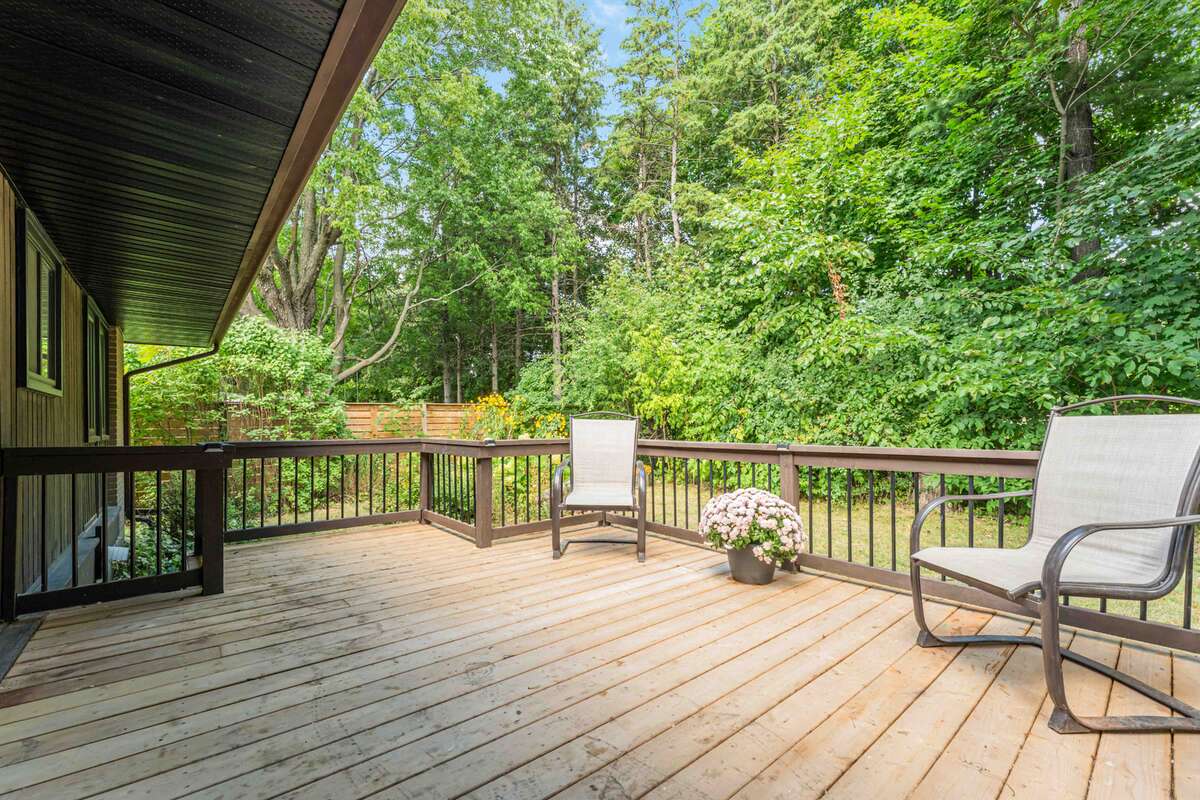 deck with space for bbq