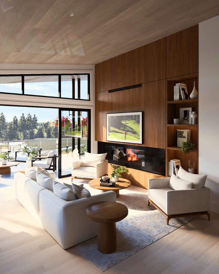 Living room rendering