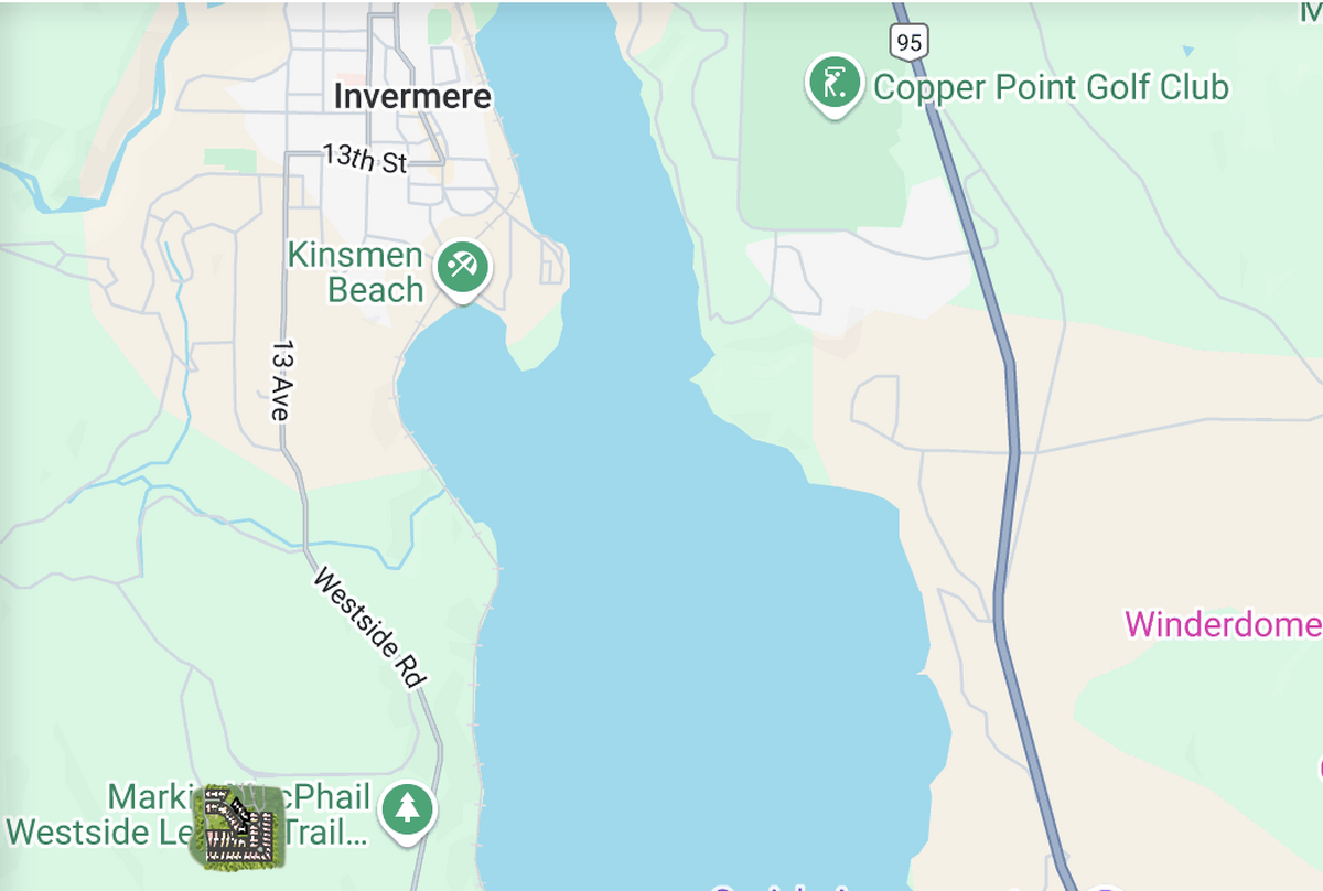 Lot located inside Invermere boundary, 5 min drive to downtown