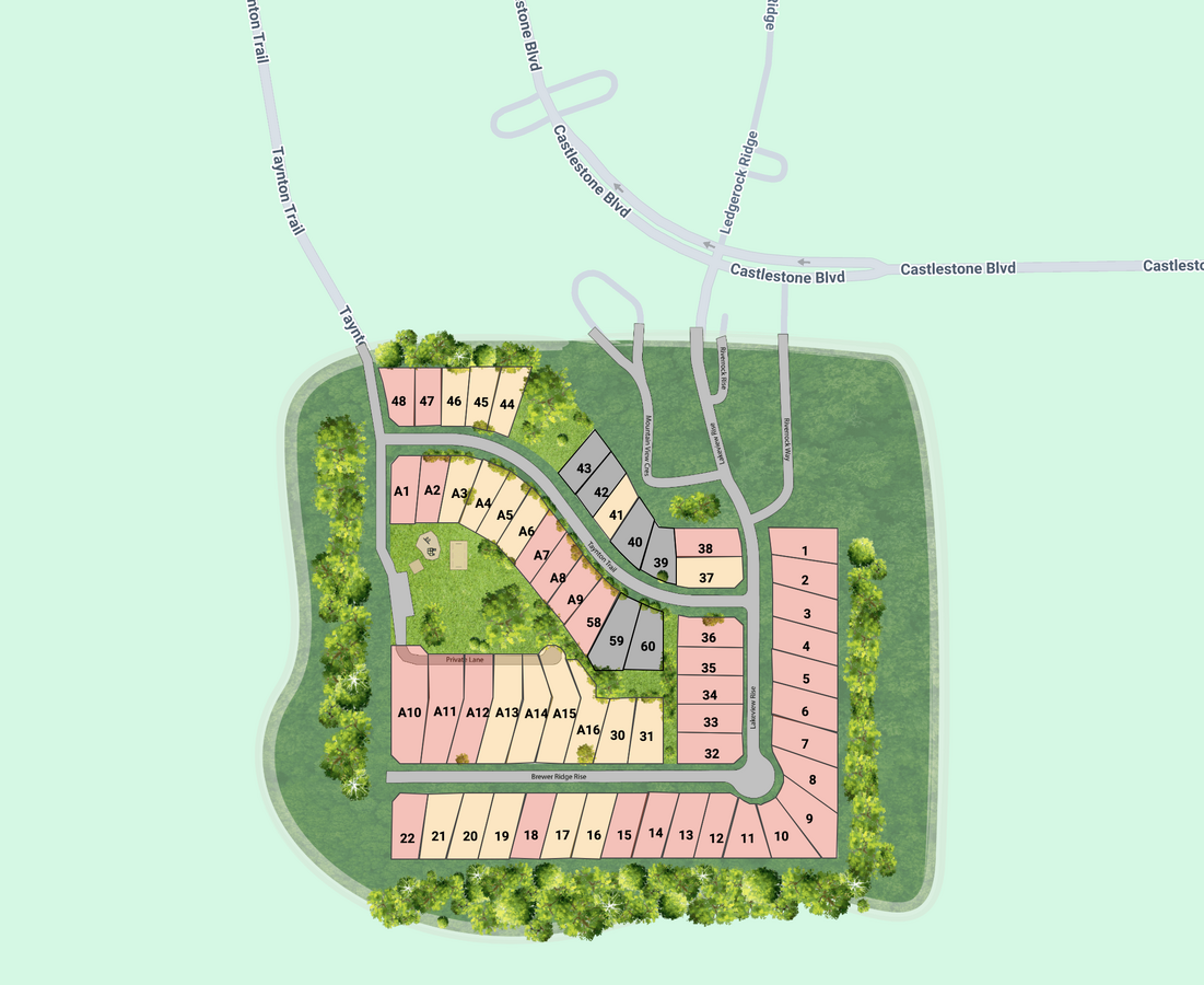 Lot located above community park