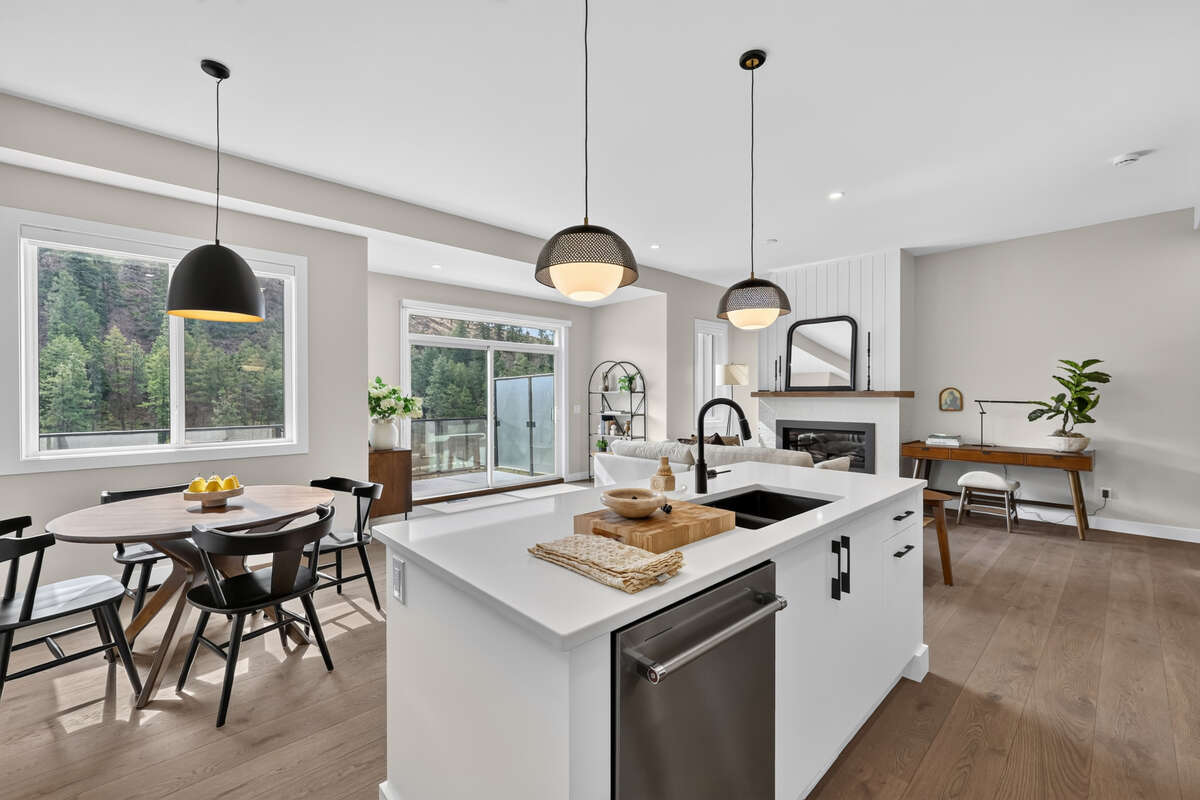 Kitchen + Living + Dining