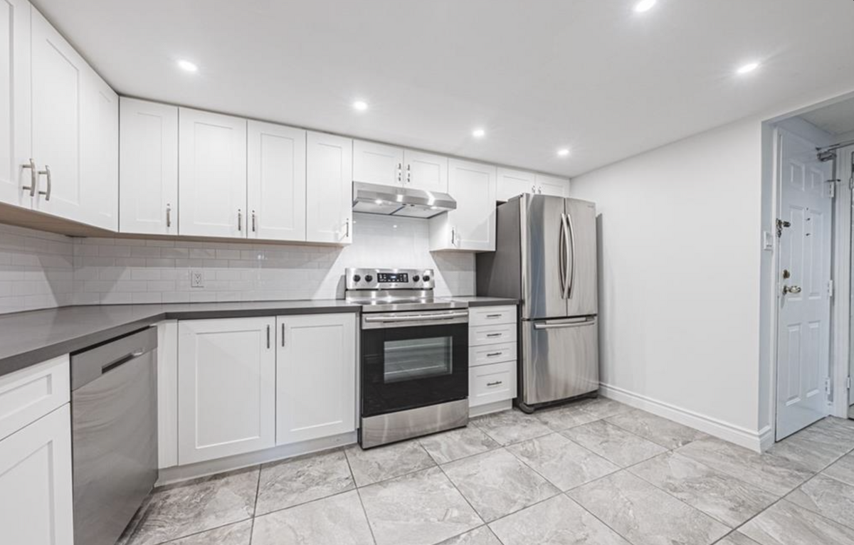 newly renovated kitchen including appliances