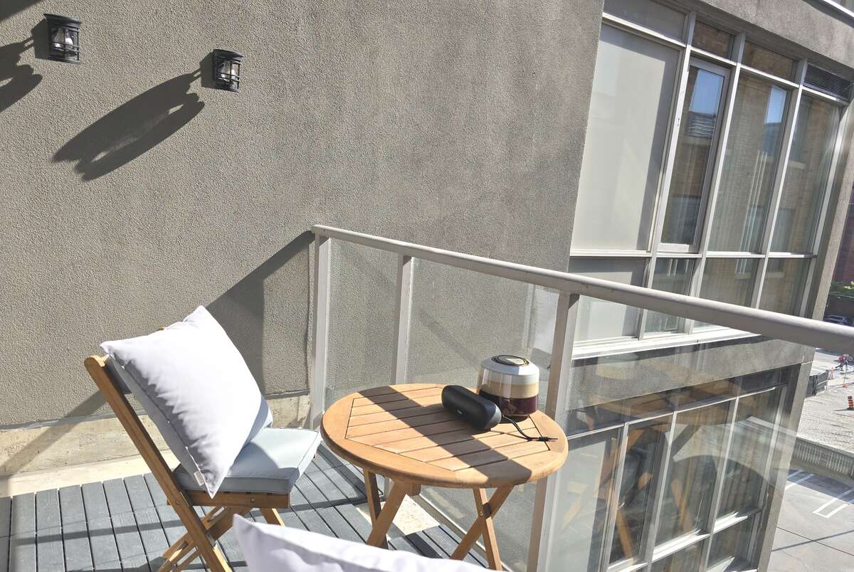 Inviting balcony space, ideal for morning coffee or evening relaxation.