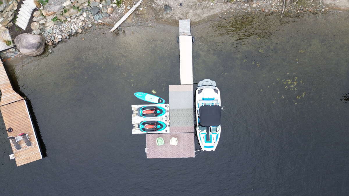 Approx. 18 ft water depth at end of dock