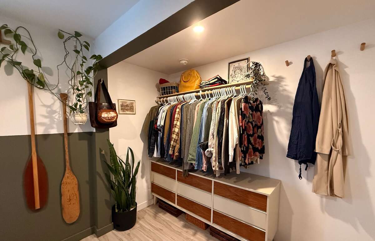 Primary bedroom (upstairs) - fits a king-sized bed!