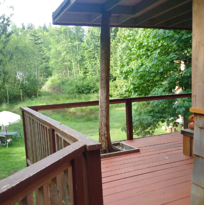 Deck 2nd floor of garage