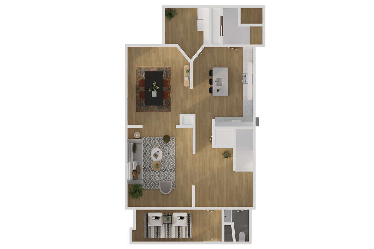 Main Floor Virtual Staging Top View