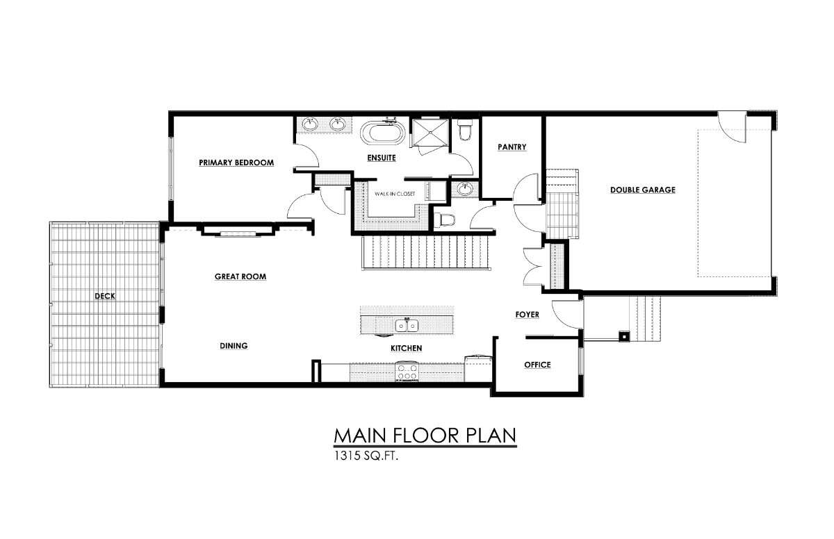 Walkout bungalow on lake