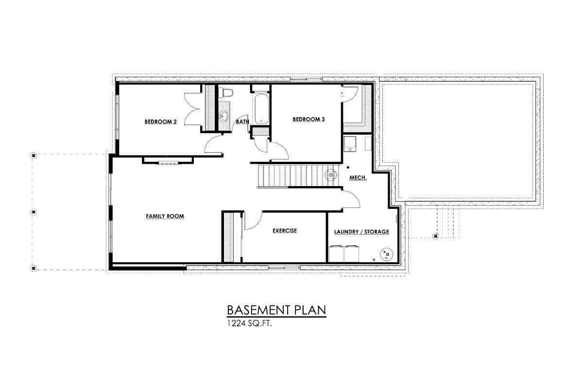 Walkout bungalow on lake
