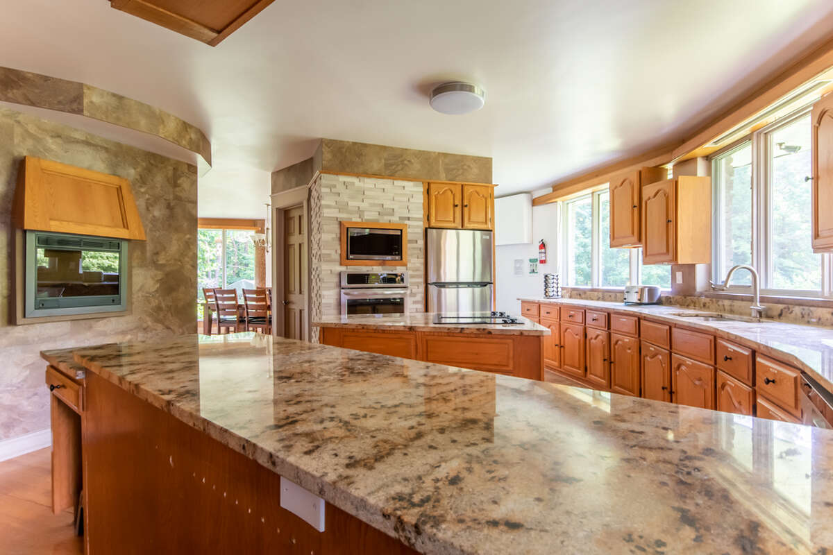 Kitchen with granite countertops