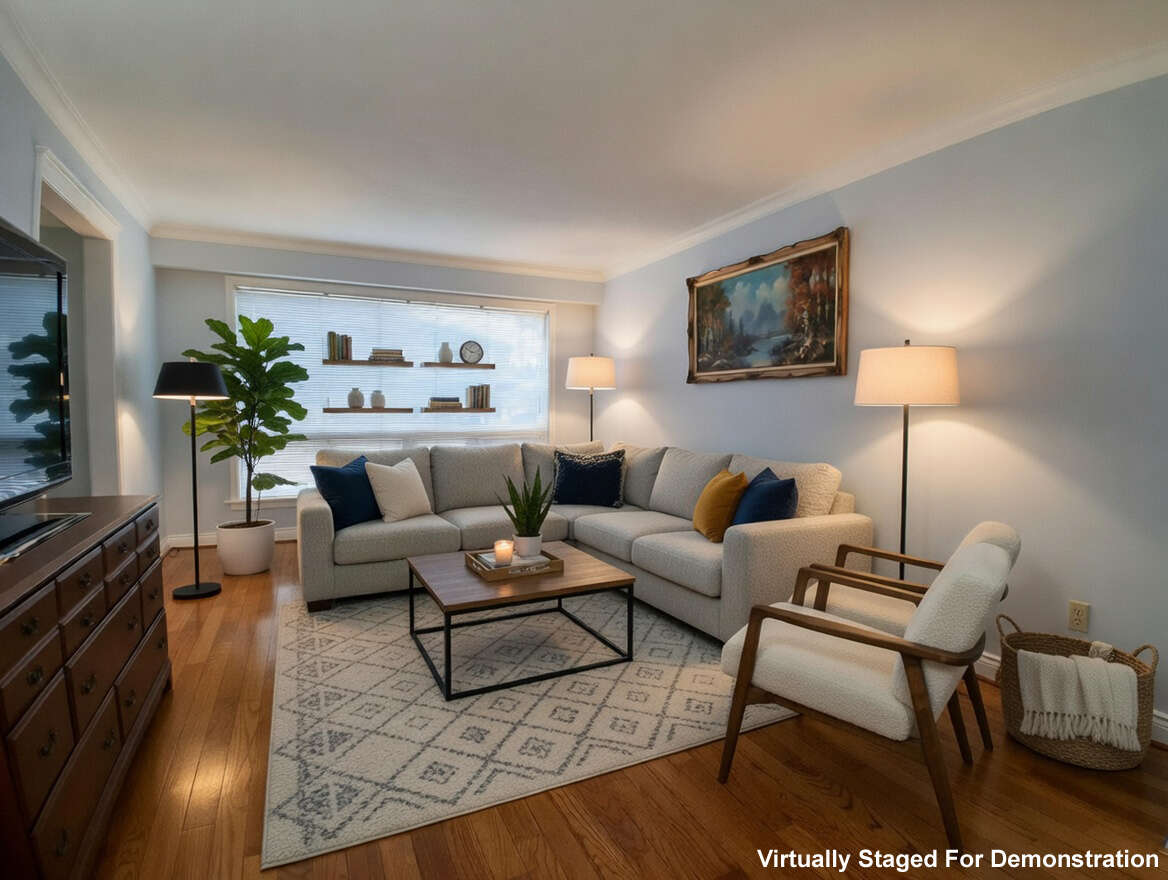 Virtually Staged For Demonstration