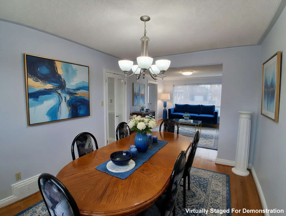 Virtually Staged For Demonstration