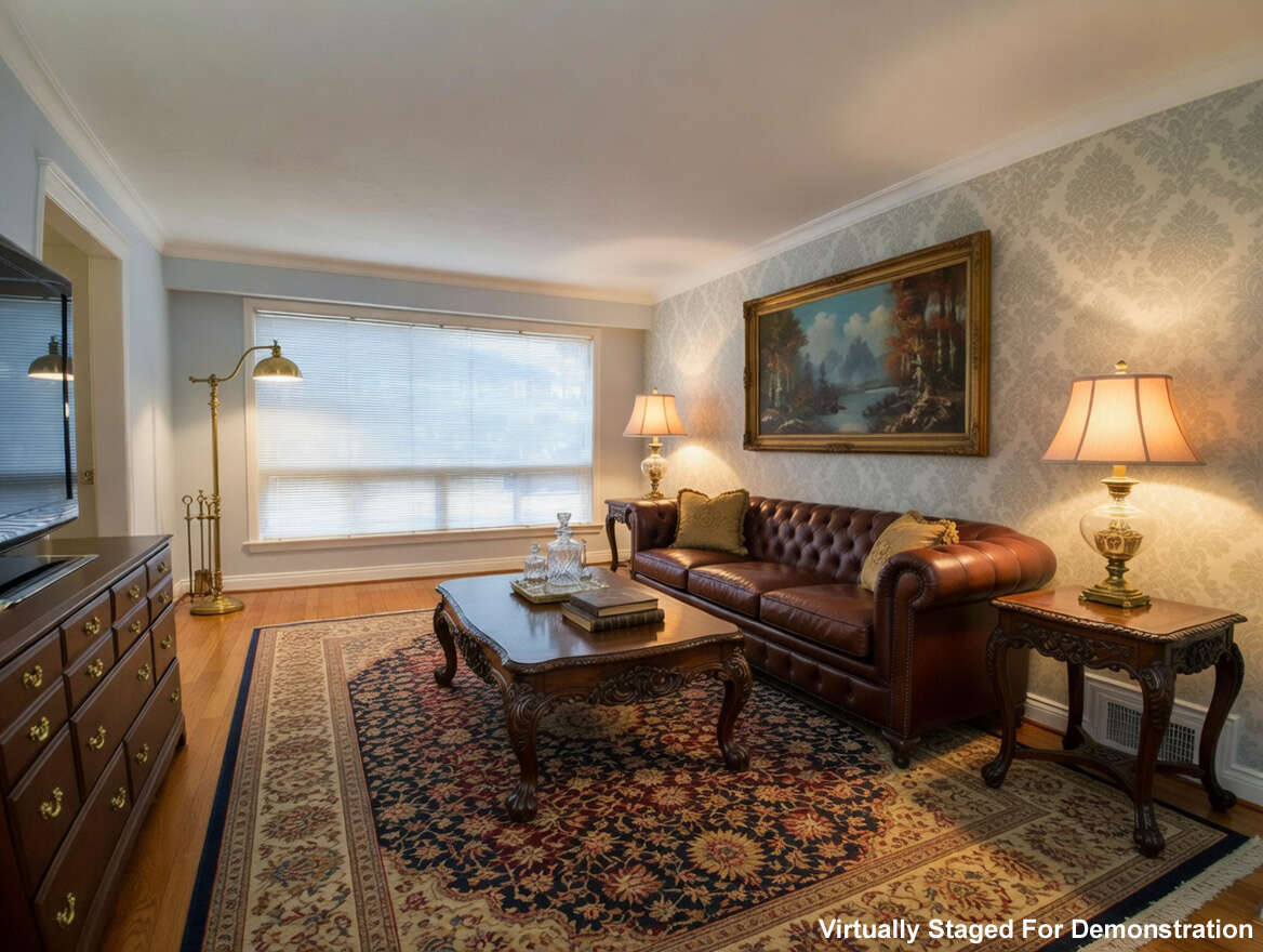 Virtually Staged For Demonstration