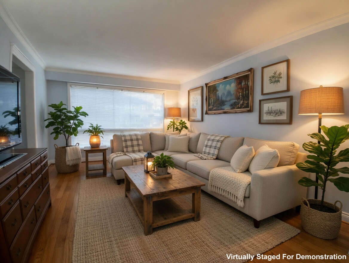 Virtually Staged For Demonstration