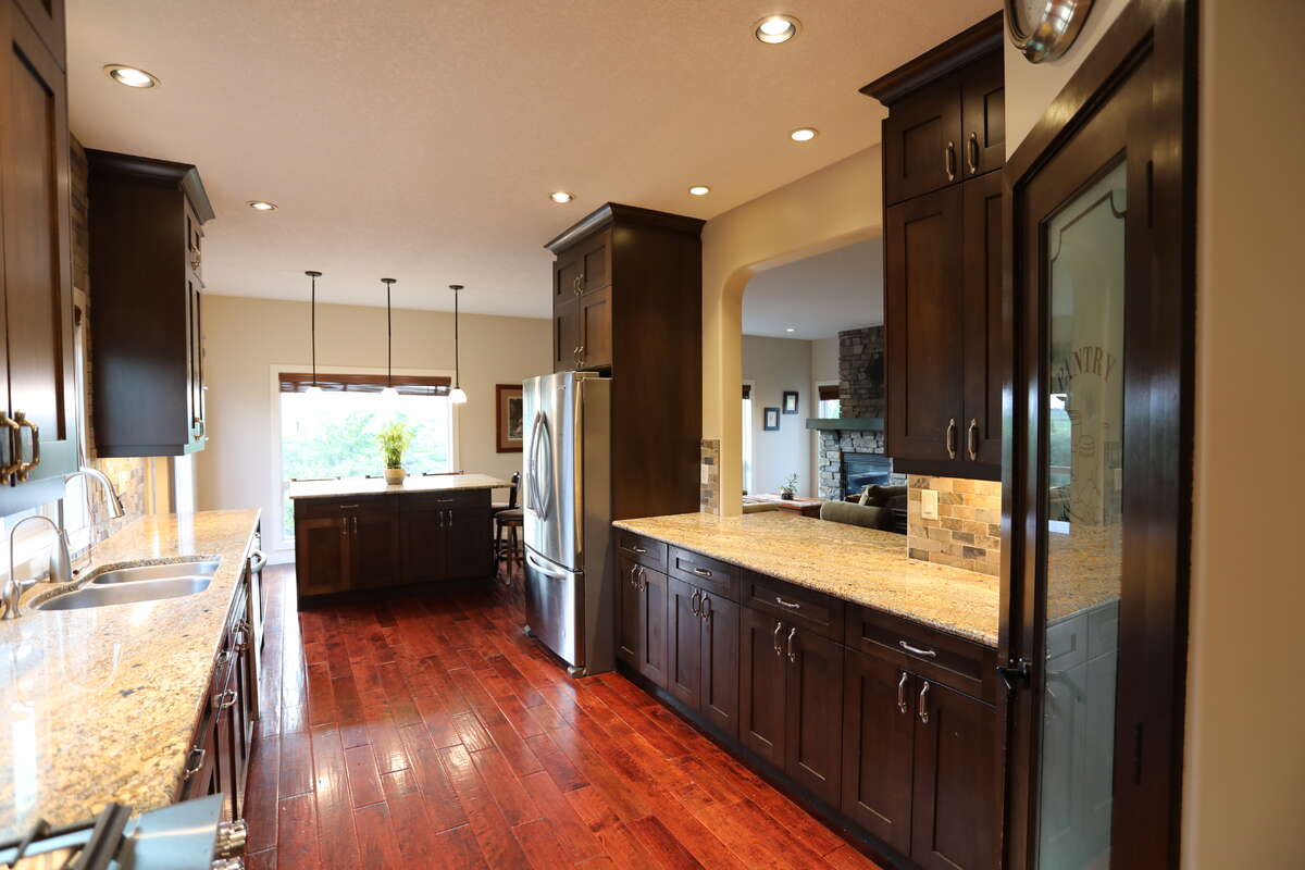 Central to the house main floor and easy view of backyard